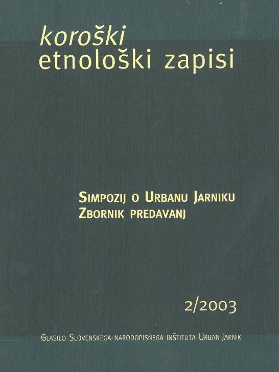 Cover: Zablatnikov dan 2000 – Simpozij o Urbanu Jarniku