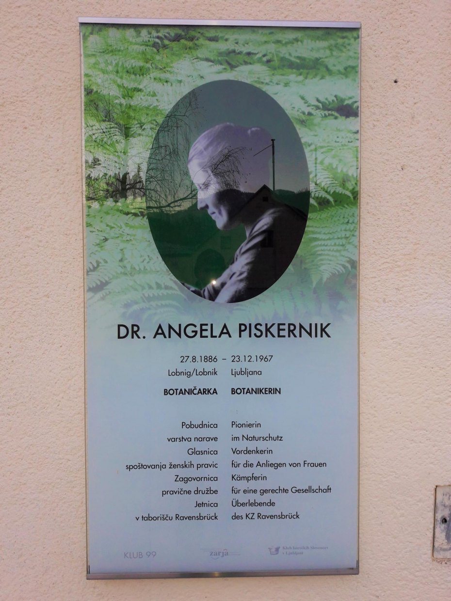 Image: Spominska plošča Angeli Piskernik, Foto: Marjan Mickl