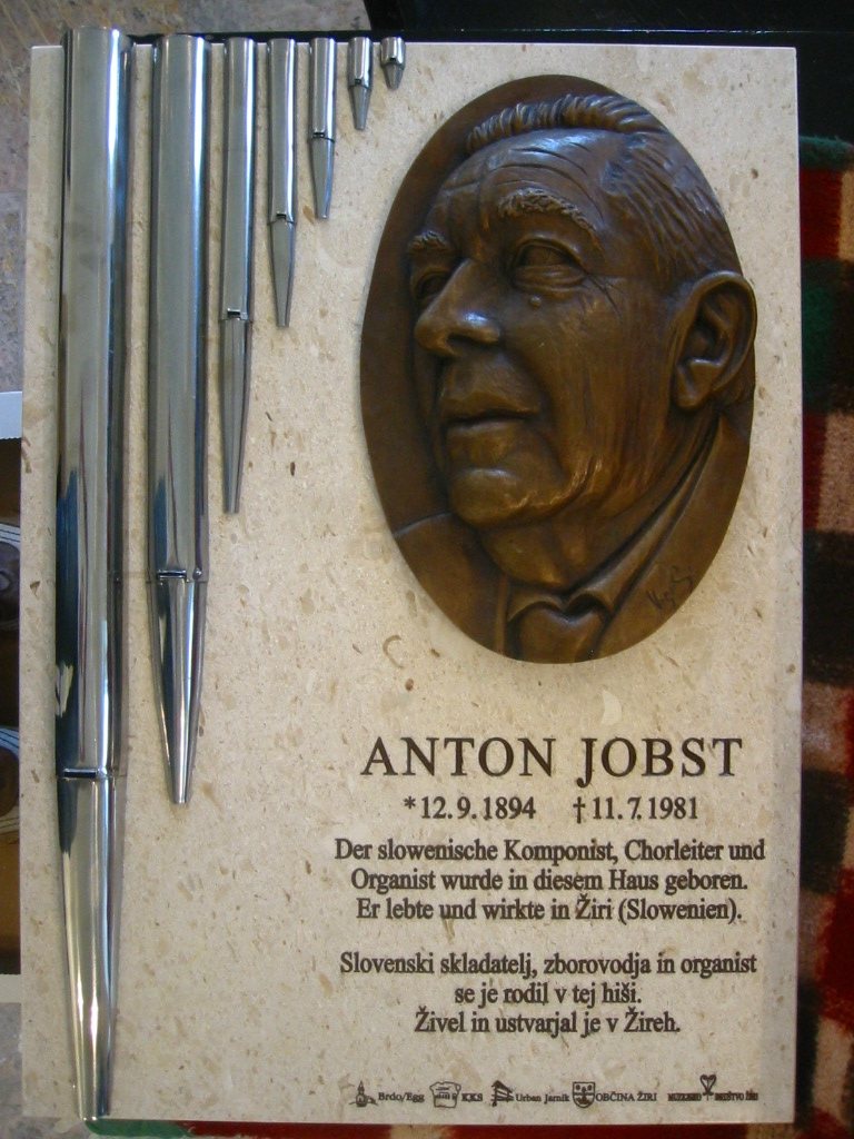 Image: Spominska plošča Antonu Jobstu